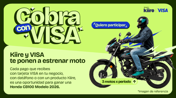 Kiire y VISA te ponen a estrenar moto